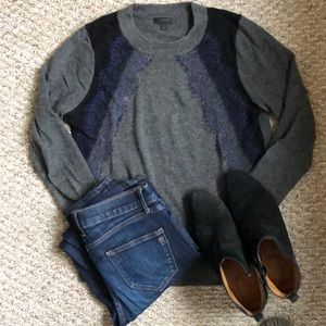 Reserved - J Crew lace shoulder sweater